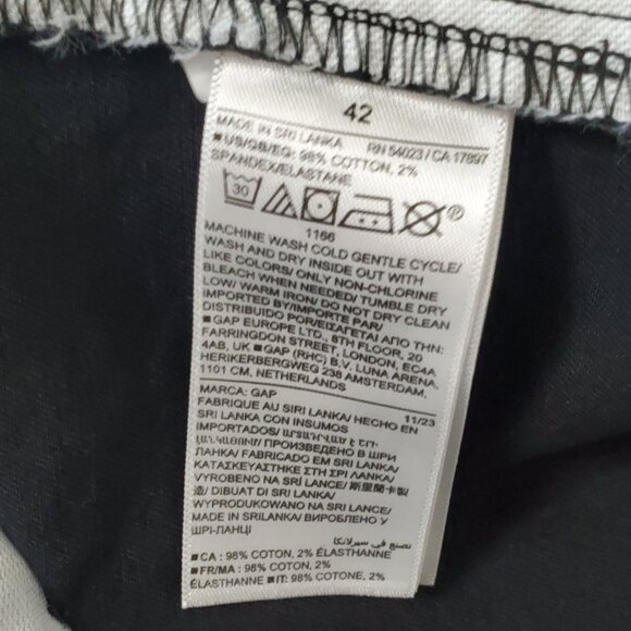 Gap Men's 10" Vintage Shorts, Moonless Night/Black, Size 42, NWT - Picture 4 of 7